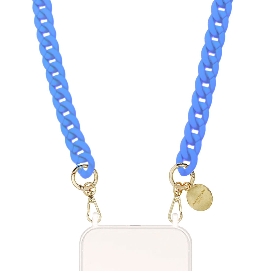 Madison - Crossbody Matte Resin Phone Chain with Golden Carabiners