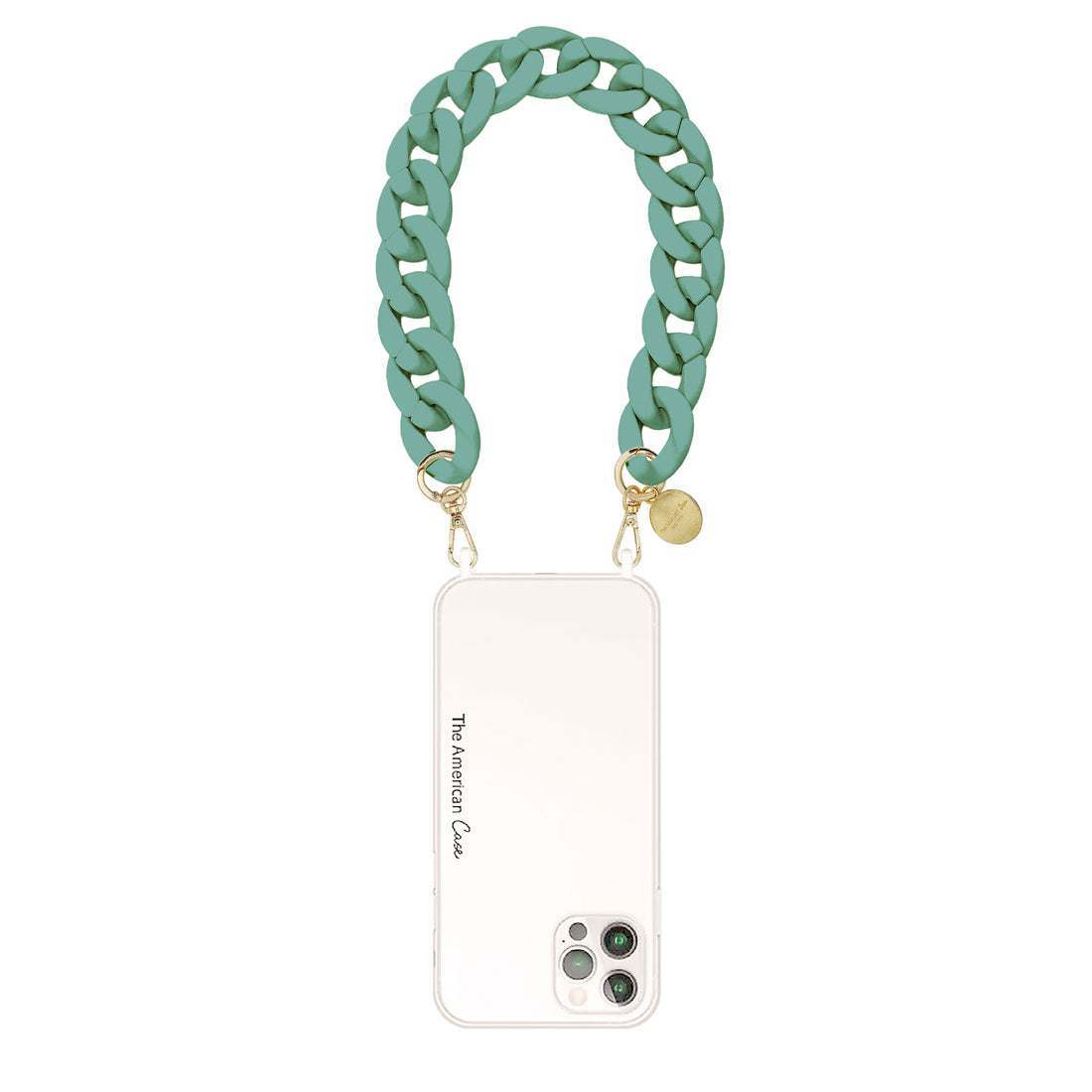 Quinn - Neon Color Matte Resin Short Chain with Gold Carabiners