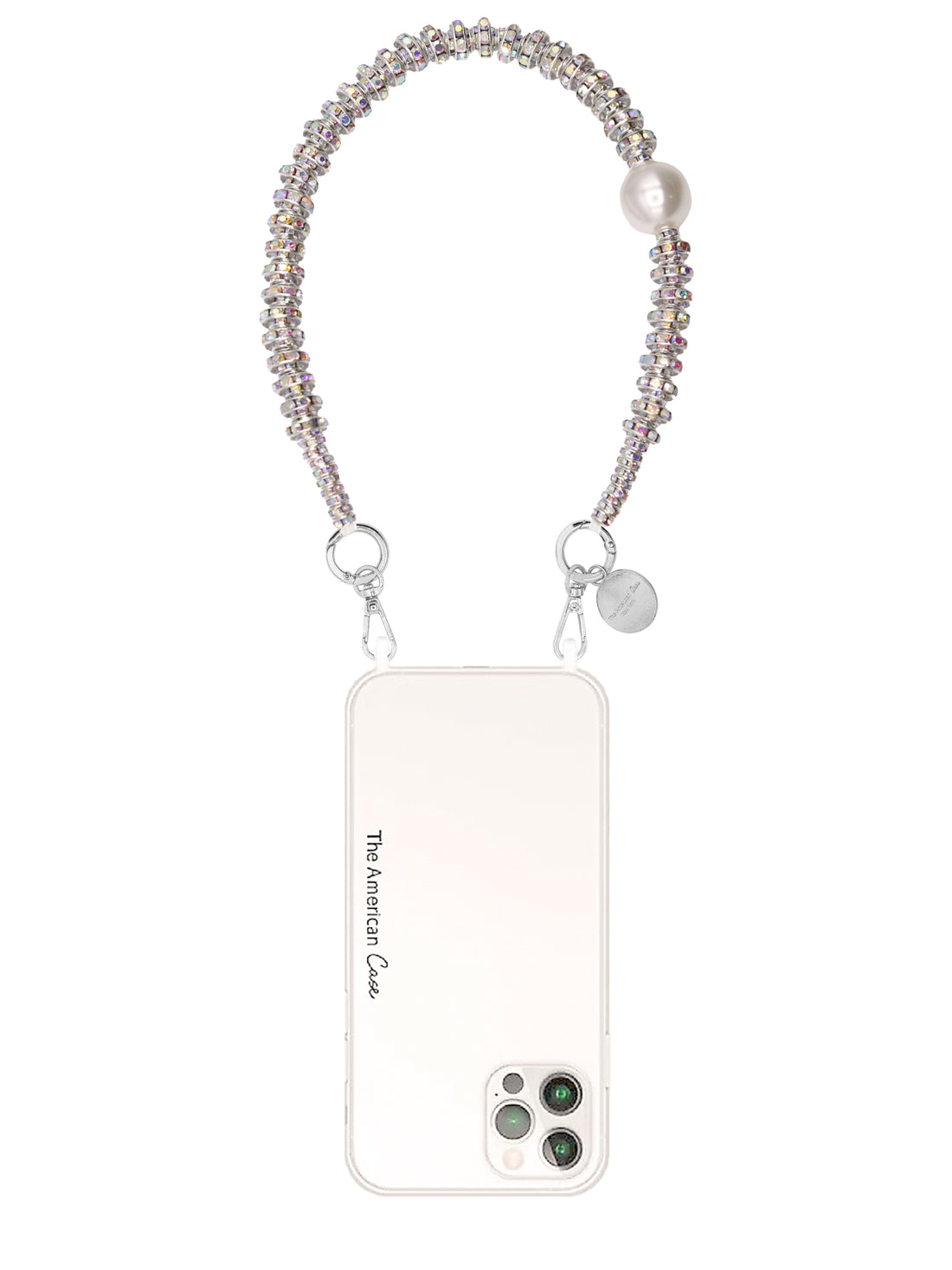 Carina - Crystal Bracelet Chain for Phone with Pearl Decor