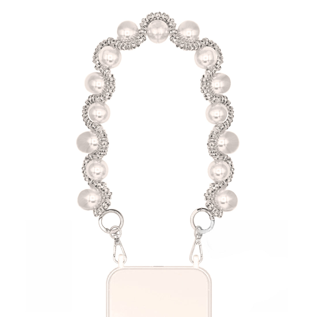 Amara - Crystal Bracelet Chain for Phone with Pearls Decor