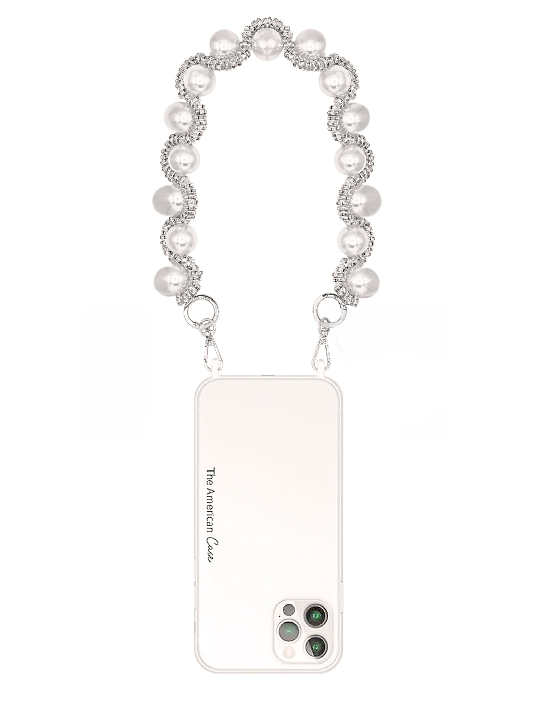 Amara - Crystal Bracelet Chain for Phone with Pearls Decor