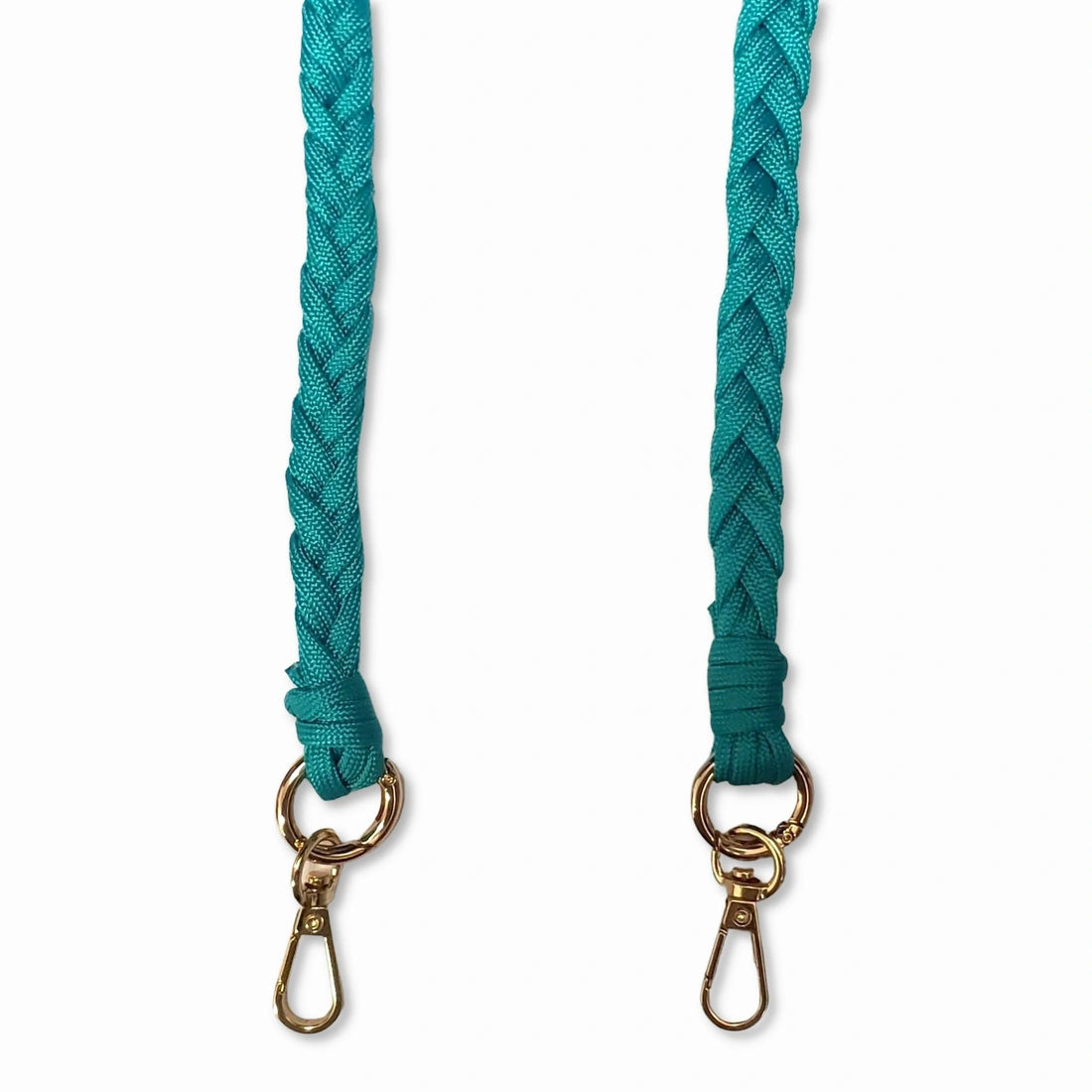 Stella - Braided Cord Phone Chain with Golden Carabiners